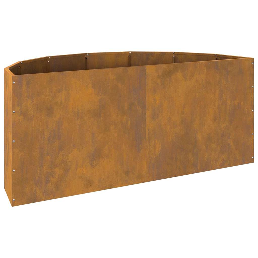 vidaXL Γλάστρα Σκ rusty 120 x 60 x 50 εκ. Ατσάλι Σκληρυθέν στον Αέρα