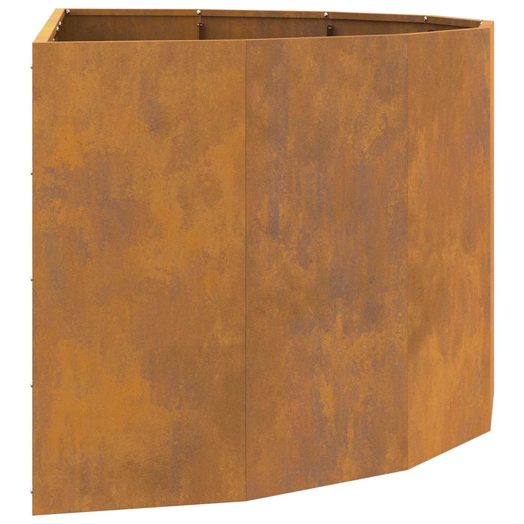 vidaXL Γλάστρα Σκ rusty 120 x 60 x 50 εκ. Ατσάλι Σκληρυθέν στον Αέρα