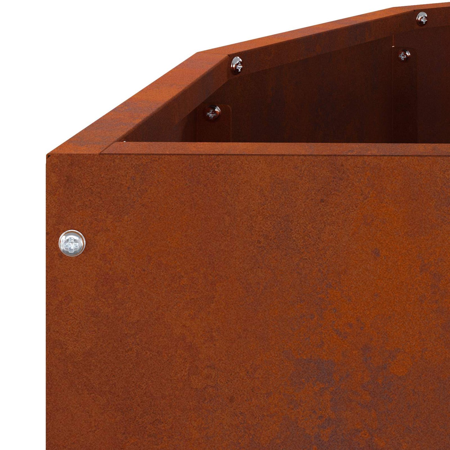 vidaXL Γλάστρα Σκ rusty 90 x 45 x 50 εκ. Ατσάλι Σκληρυθέν στον Αέρα