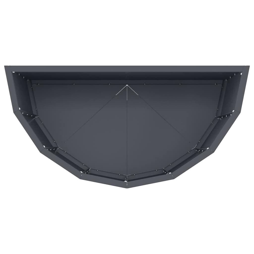 vidaXL Γλάστρα Ανθρακί 60 x 30 x 50 εκ. Ατσάλι