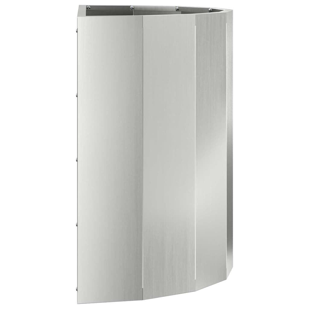 vidaXL Γλάστρα Ασημί 60 x 30 x 50 εκ. Επικαλυμμένος Χάλυβας