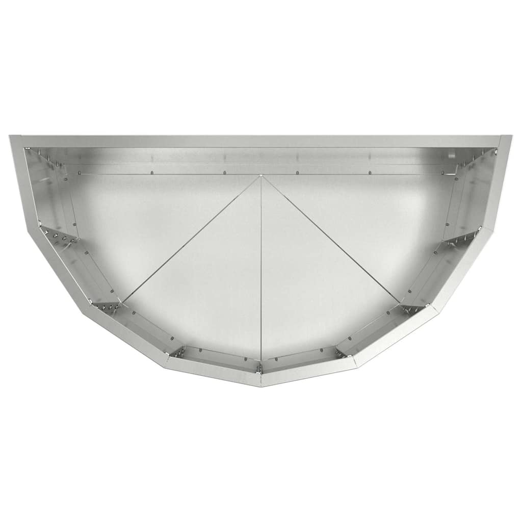 vidaXL Γλάστρα Ασημί 60 x 30 x 50 εκ. Επικαλυμμένος Χάλυβας