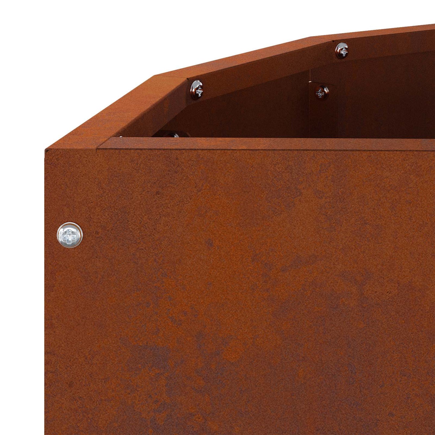vidaXL Γλάστρα Σκ rusty 60 x 30 x 50 εκ. Ατσάλι Σκληρυθέν στον Αέρα