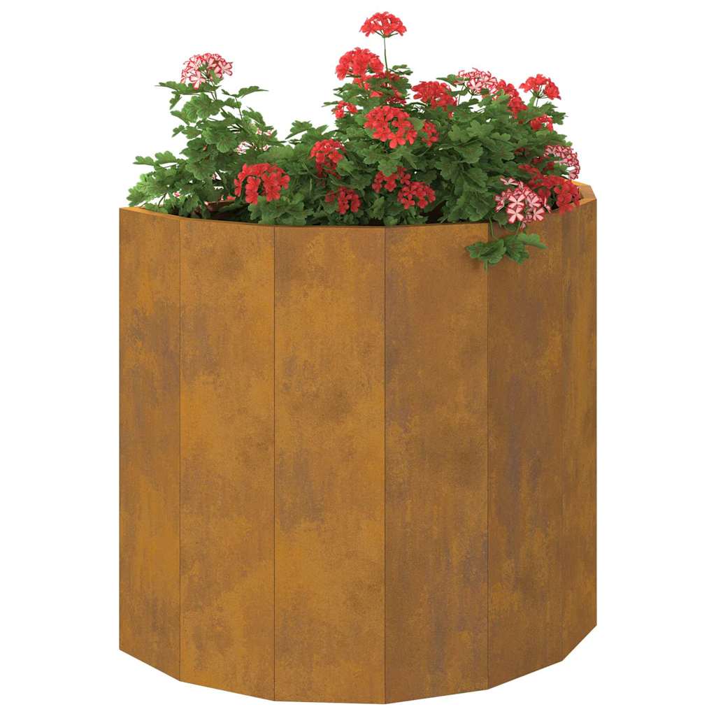 vidaXL Γλάστρα Σκ rusty 60 x 30 x 50 εκ. Ατσάλι Σκληρυθέν στον Αέρα