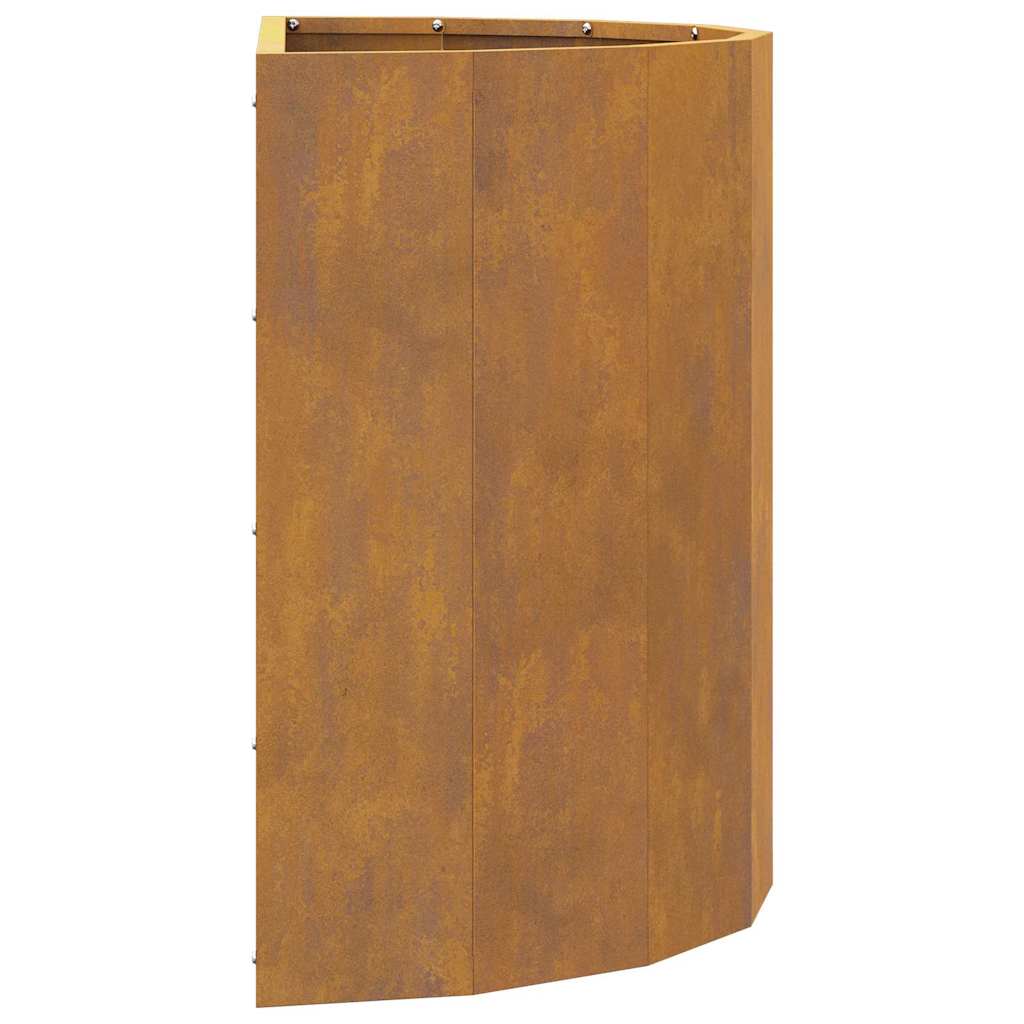 vidaXL Γλάστρα Σκ rusty 60 x 30 x 50 εκ. Ατσάλι Σκληρυθέν στον Αέρα