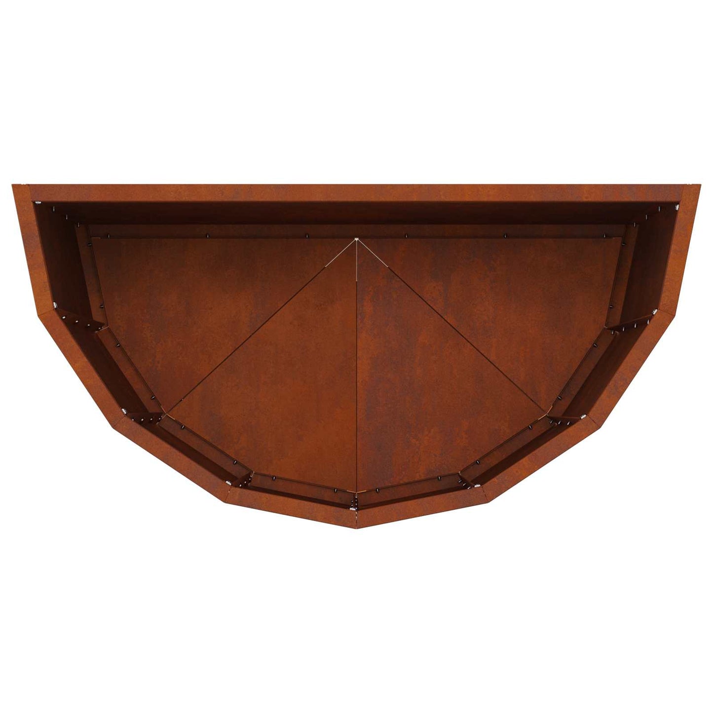 vidaXL Γλάστρα Σκ rusty 60 x 30 x 50 εκ. Ατσάλι Σκληρυθέν στον Αέρα