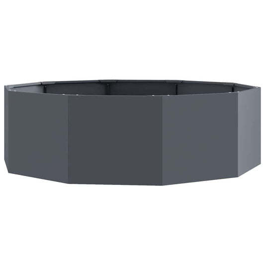 vidaXL Γλάστρα Ανθρακί 120 x 120 x 35 εκ Ατσάλι