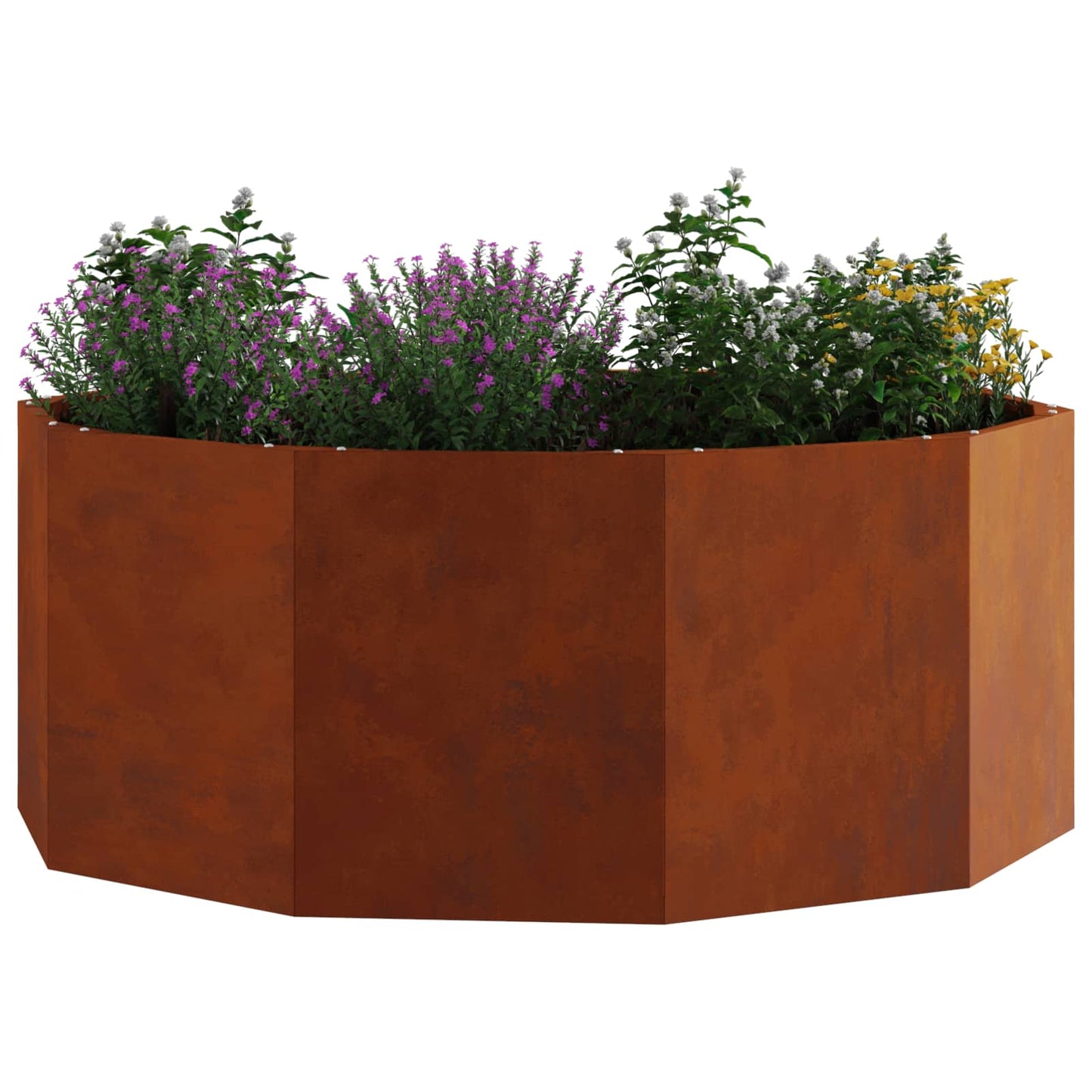 vidaXL Γλάστρα Σκ rusty 90 x 90 x 35 εκ Ατσάλι Σκληρυθέν στον Αέρα