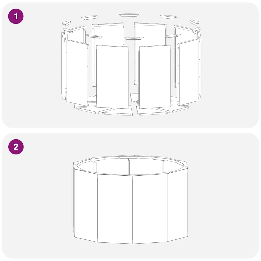 vidaXL Γλάστρα Ελιά Πράσινη 60 x 60 x 35 cm Ατσάλι