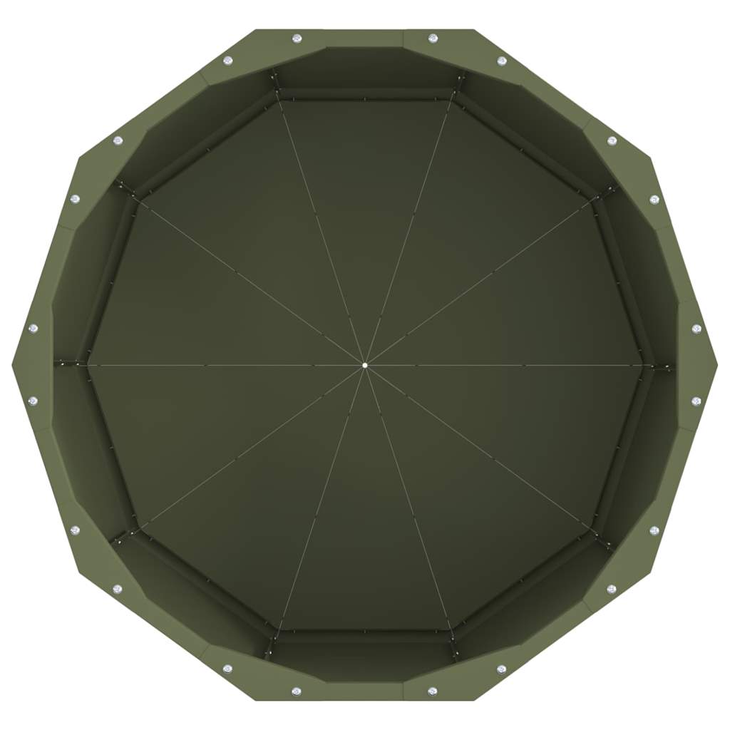 vidaXL Γλάστρα Ελιά Πράσινη 60 x 60 x 35 cm Ατσάλι