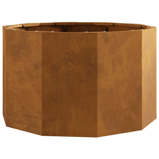 vidaXL Γλάστρα Σκ rusty 60 x 60 x 35 cm Ατσάλι Σκληρυθέν στον Αέρα