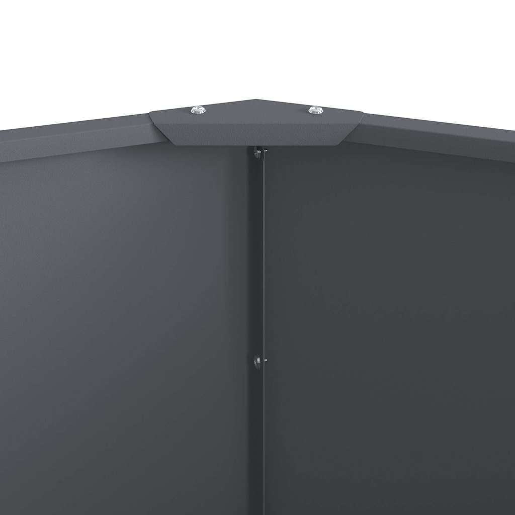 vidaXL Γλάστρα Ανθρακί 120 x 120 x 50 εκ Ατσάλι