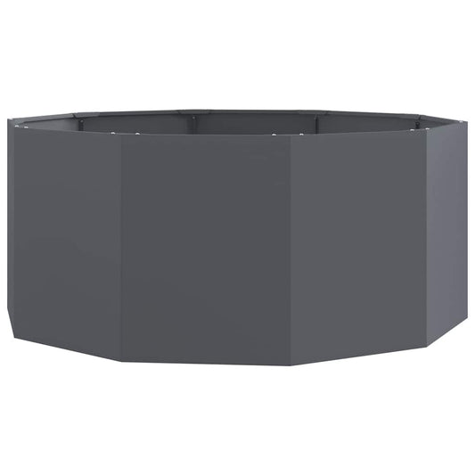 vidaXL Γλάστρα Ανθρακί 120 x 120 x 50 εκ Ατσάλι