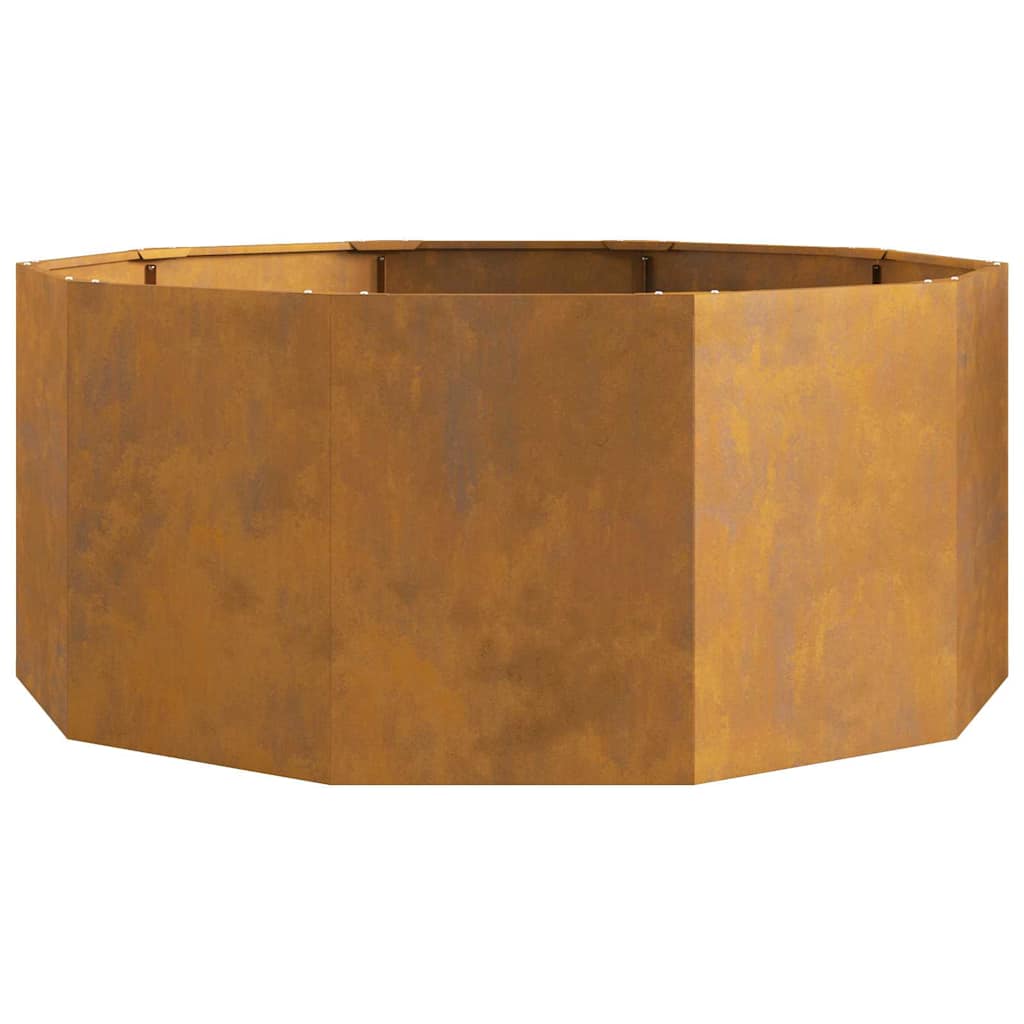 vidaXL Γλάστρα Σκ rusty 120 x 120 x 50 εκ Ατσάλι Σκληρυθέν στον Αέρα
