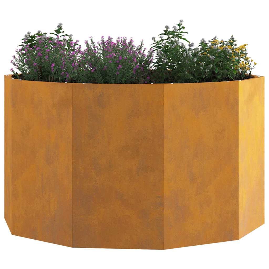 vidaXL Γλάστρα Σκ rusty 90 x 90 x 50 cm Ατσάλι Σκληρυθέν στον Αέρα