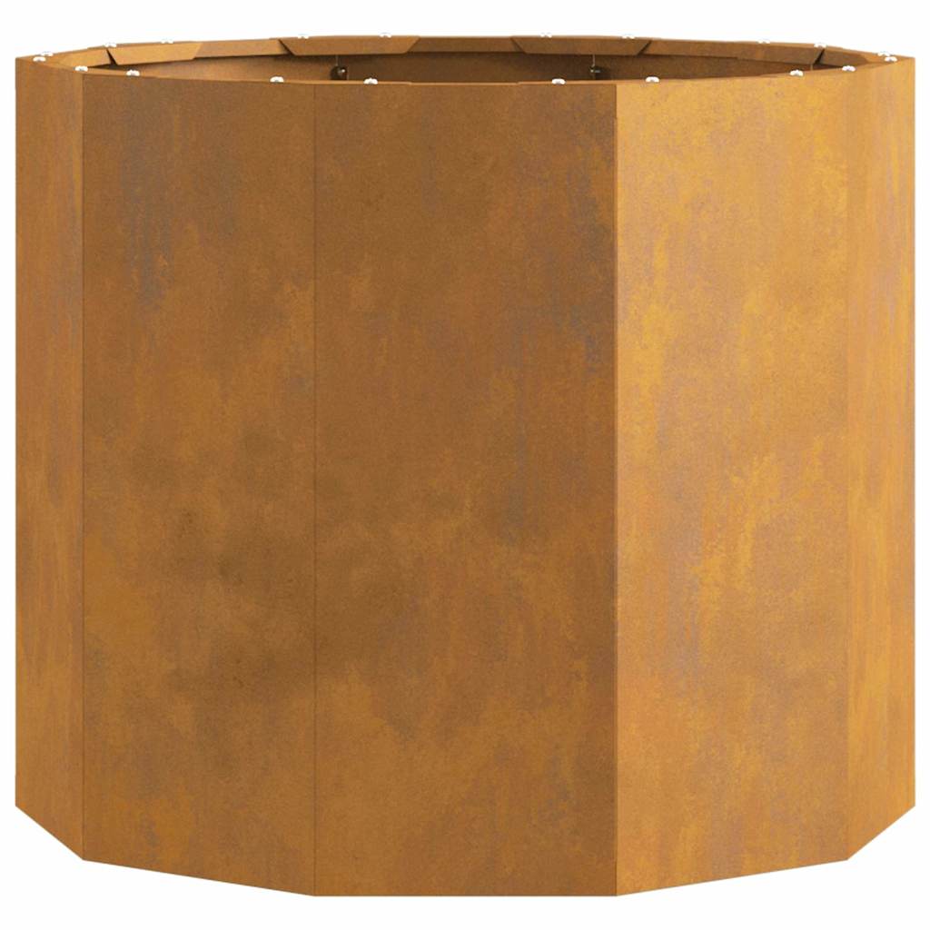 vidaXL Γλάστρα Σκ rusty 60 x 60 x 50 εκ Ατσάλι Σκληρυθέν στον Αέρα