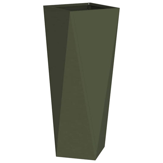 vidaXL Γλάστρα Ελιά Πράσινη 30 x 30 x 75 εκ Ατσάλι