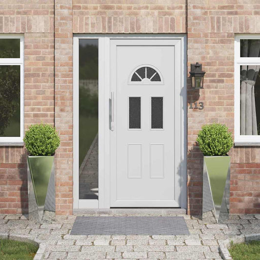 vidaXL Γλάστρα 2 pcs Ασημί 30 x 30 x 75 εκ Επικαλυμμένος Χάλυβας