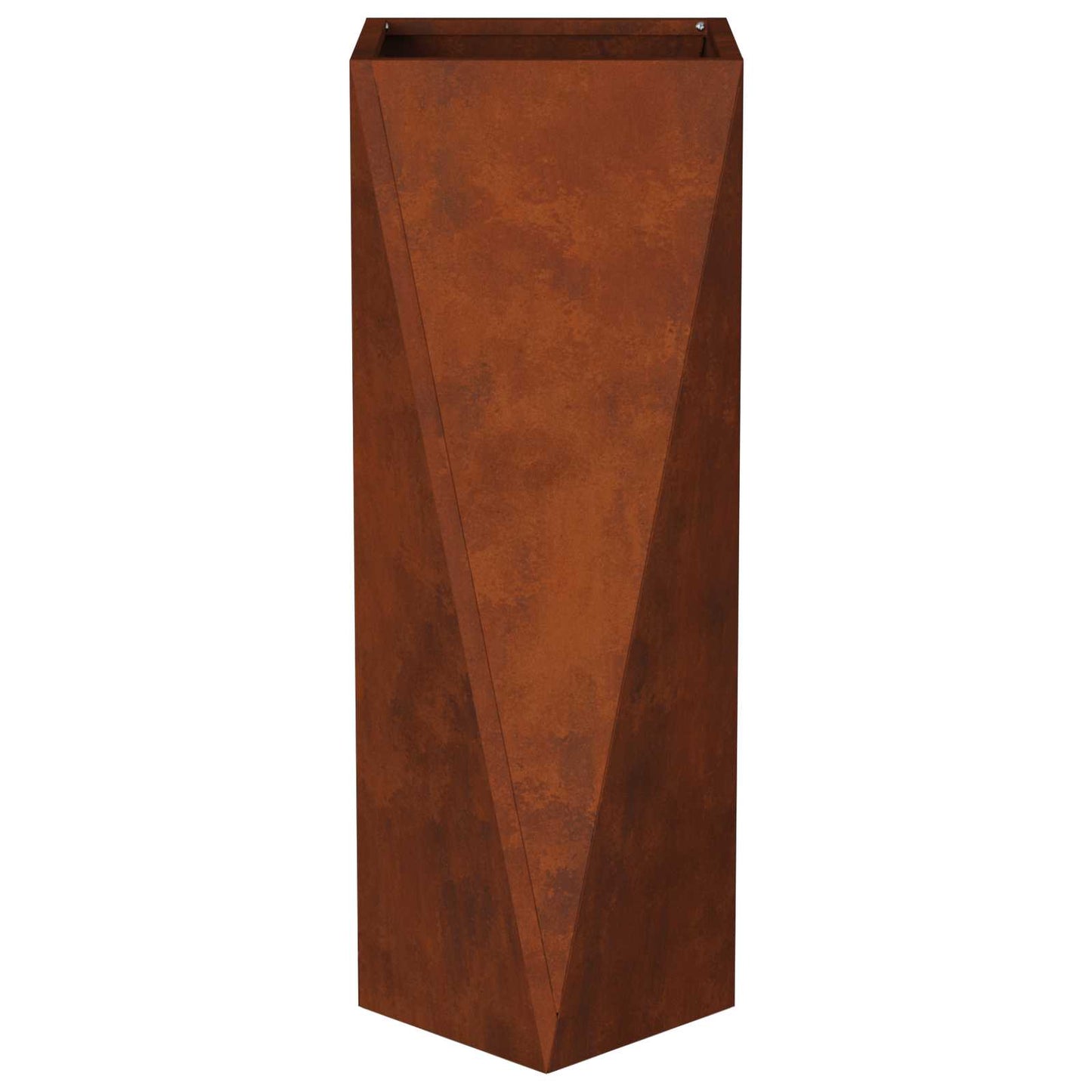 vidaXL Γλάστρα Σκ rusty 30 x 30 x 75 εκ Ατσάλι Σκληρυθέν στον Αέρα