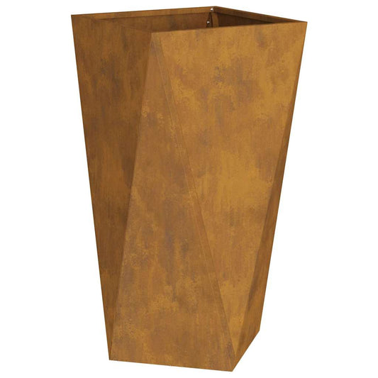 vidaXL Γλάστρα Σκ rusty 40 x 40 x 75 cm Ατσάλι Σκληρυθέν στον Αέρα