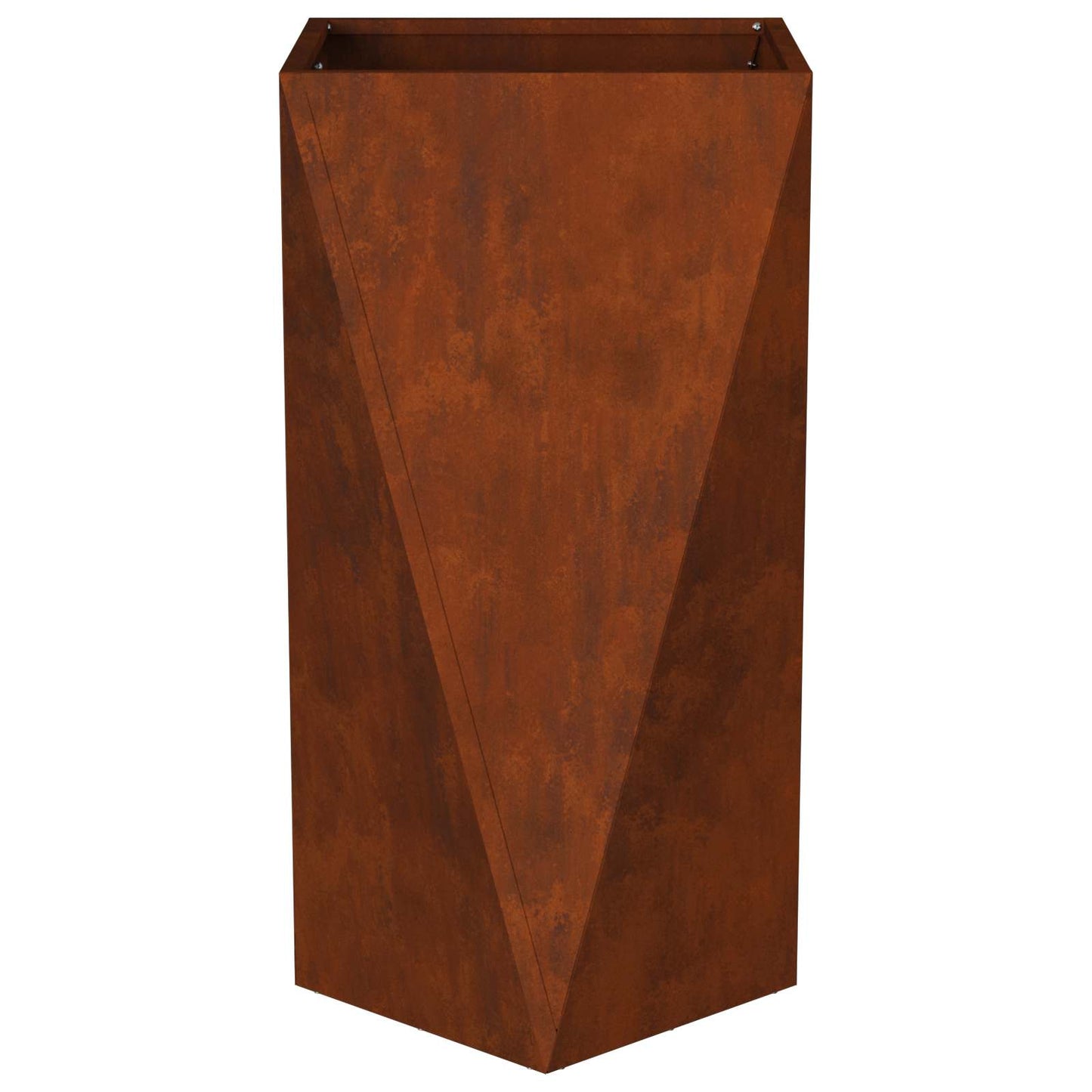 vidaXL Γλάστρα 2 pcs Σκ rusty 40 x 40 x 75 cm