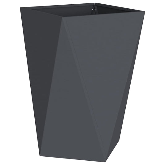 vidaXL Γλάστρα Ανθρακί 50 x 50 x 75 cm Ατσάλι