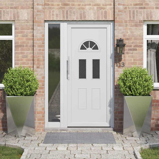 vidaXL Γλάστρα 2 pcs Ασημί 50 x 50 x 75 cm Ανοξείδωτο ατσάλι