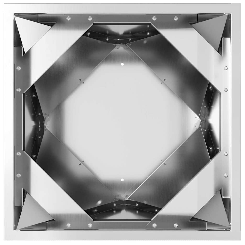 vidaXL Γλάστρα 2 pcs Ασημί 50 x 50 x 75 cm Επικαλυμμένος Χάλυβας