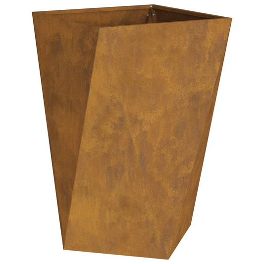 vidaXL Γλάστρα Σκ rusty 50 x 50 x 75 cm Ατσάλι Σκληρυθέν στον Αέρα