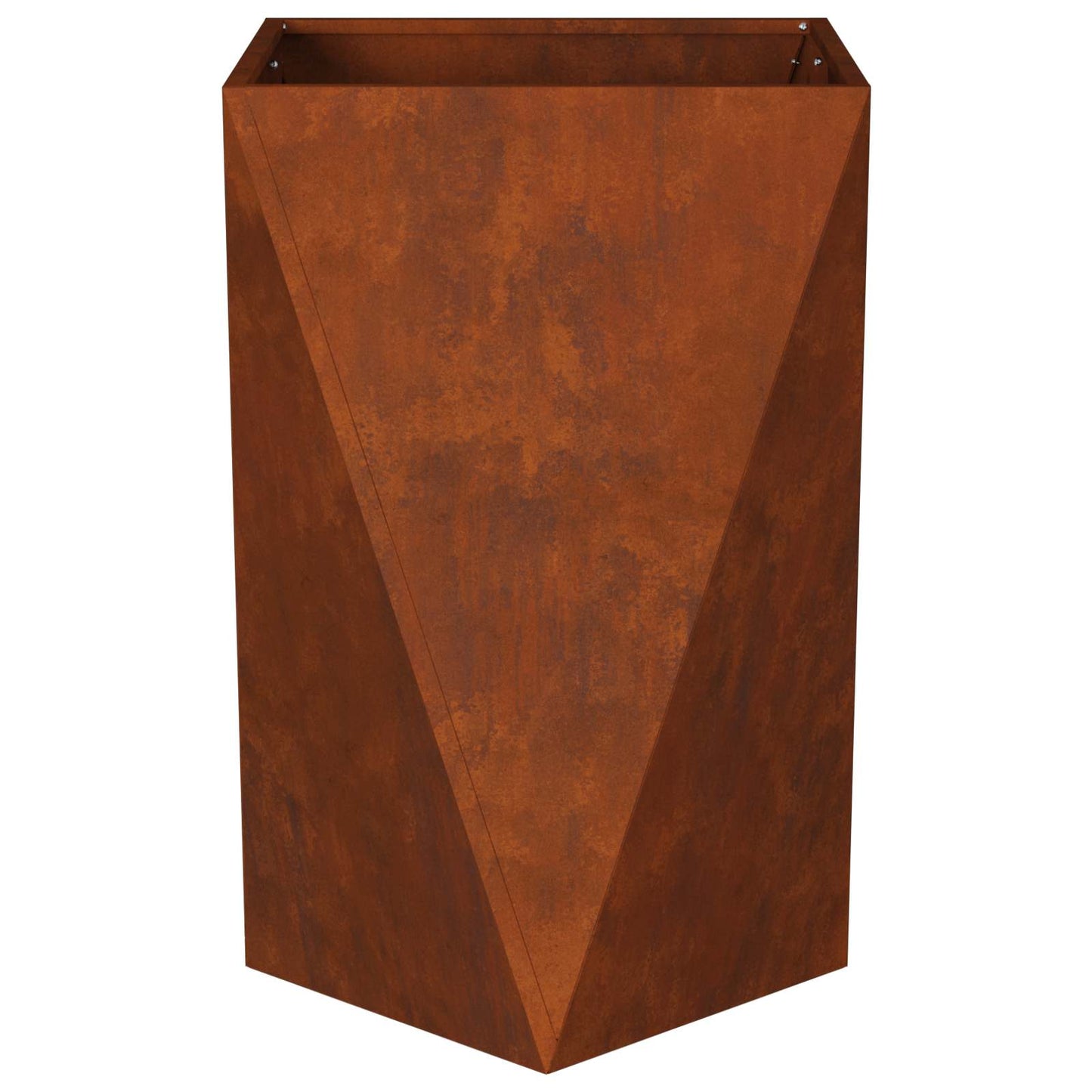 vidaXL Γλάστρα Σκ rusty 50 x 50 x 75 cm Ατσάλι Σκληρυθέν στον Αέρα