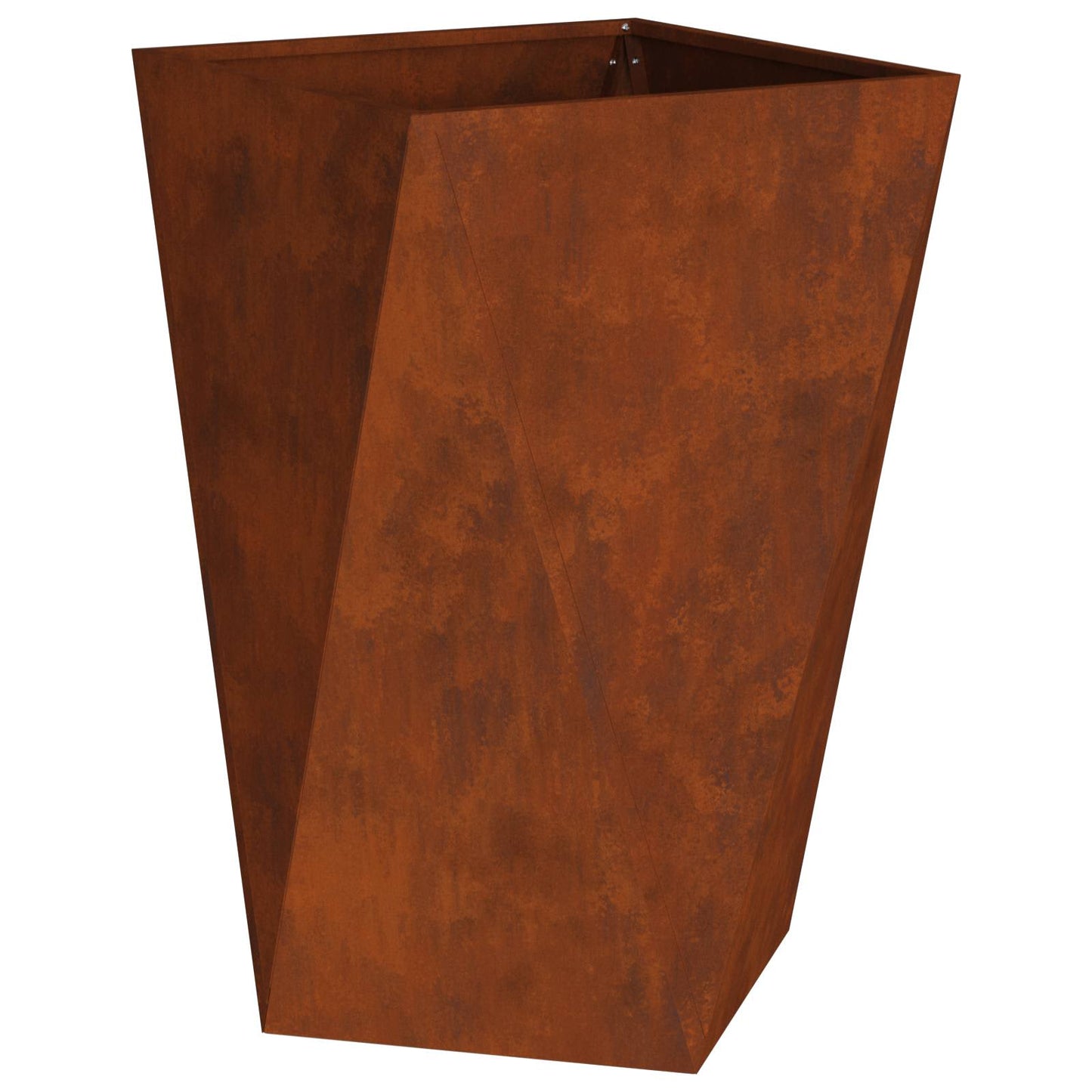 vidaXL Γλάστρα 2 pcs Σκ rusty 50 x 50 x 75 cm