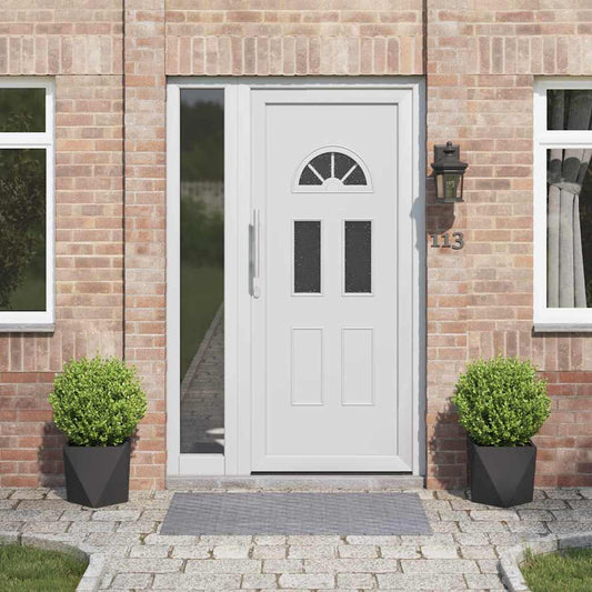 vidaXL Γλάστρα 2 pcs Μαύρο 30 x 30 x 30 cm Ατσάλι