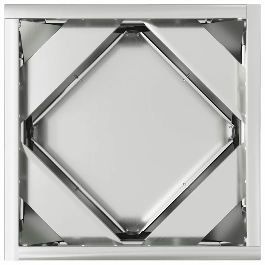 vidaXL Γλάστρα Ασημί 30 x 30 x 30 cm Επικαλυμμένος Χάλυβας