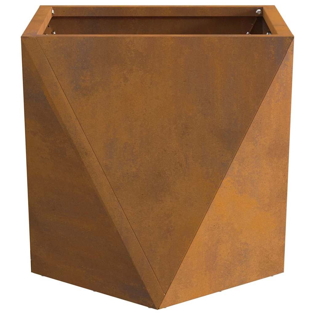 vidaXL Γλάστρα Σκ rusty 30 x 30 x 30 cm Ατσάλι Σκληρυθέν στον Αέρα