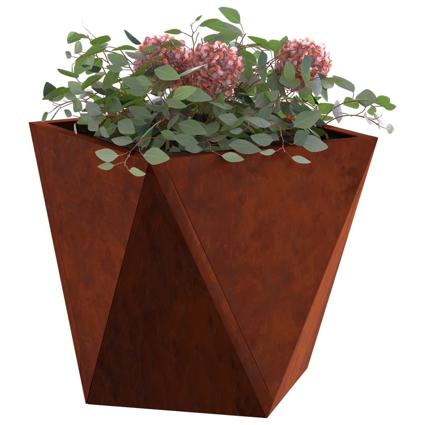 vidaXL Γλάστρα 2 pcs Σκ rusty 30 x 30 x 30 cm