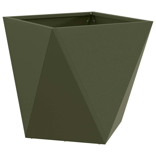 vidaXL Γλάστρα Ελιά Πράσινη 40 x 40 x 40 cm Ατσάλι