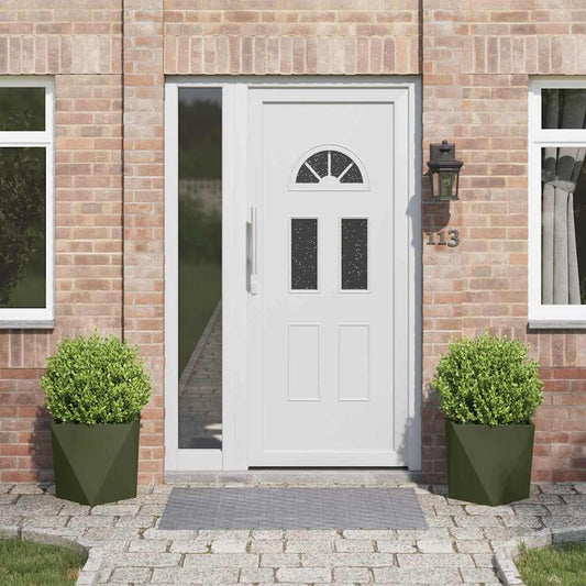 vidaXL Γλάστρα 2 pcs Ελιά Πράσινη 40 x 40 x 40 cm Ατσάλι