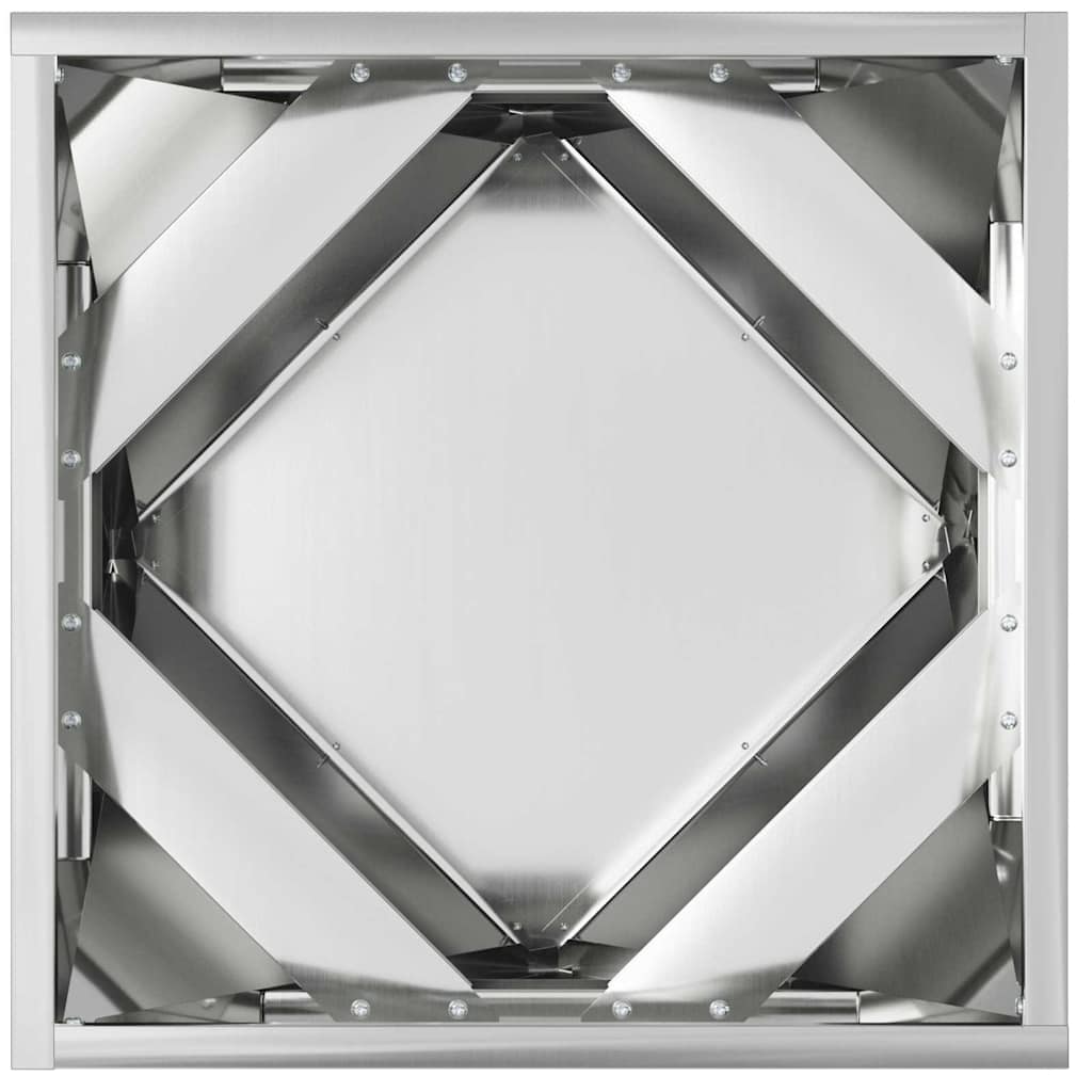 vidaXL Γλάστρα 2 pcs Ασημί 40 x 40 x 40 cm Επικαλυμμένος Χάλυβας