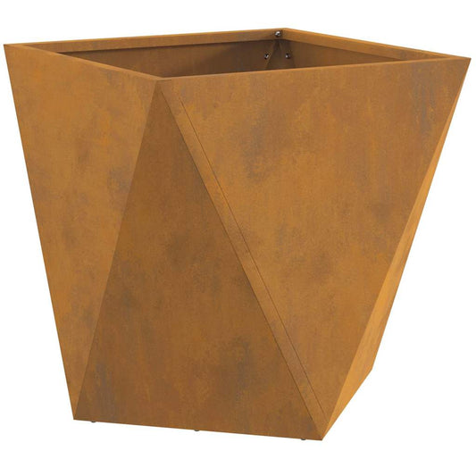 vidaXL Γλάστρα Σκ rusty 40 x 40 x 40 cm Ατσάλι Σκληρυθέν στον Αέρα