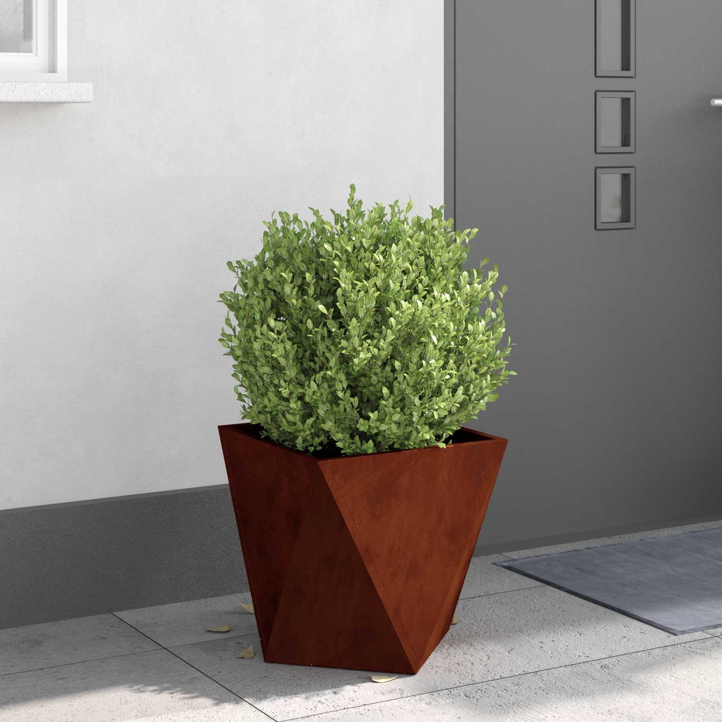 vidaXL Γλάστρα 2 pcs Σκ rusty 40 x 40 x 40 cm