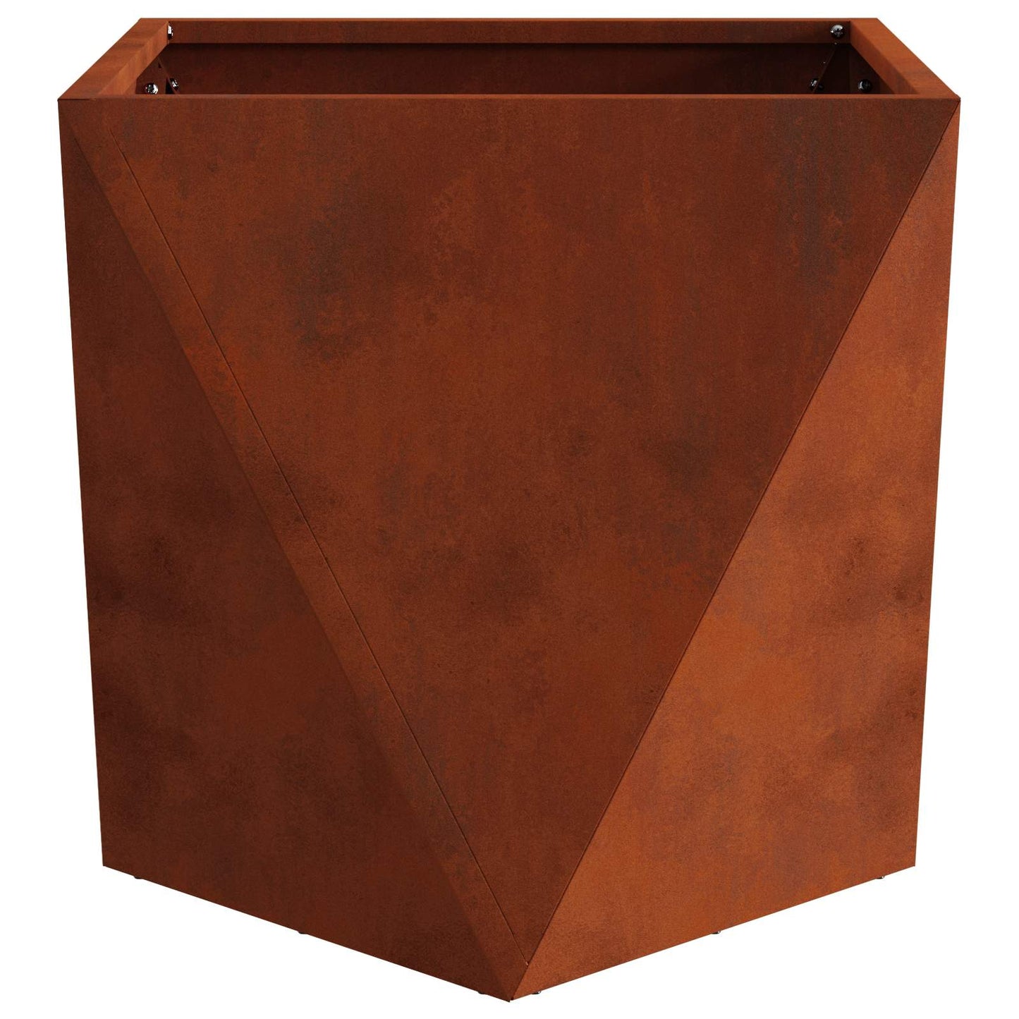vidaXL Γλάστρα 2 pcs Σκ rusty 40 x 40 x 40 cm