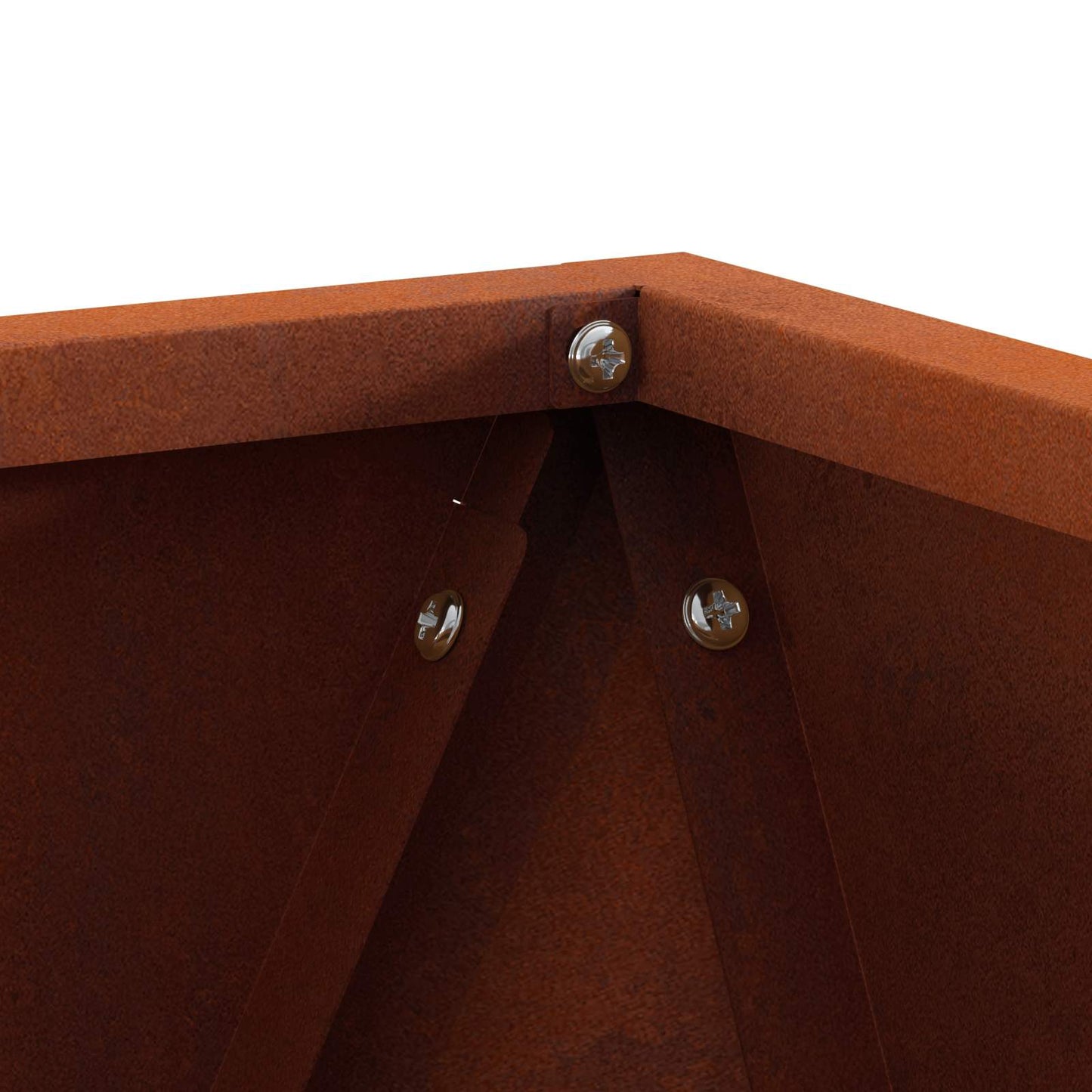 vidaXL Γλάστρα Σκ rusty 50 x 50 x 50 cm Ατσάλι Σκληρυθέν στον Αέρα
