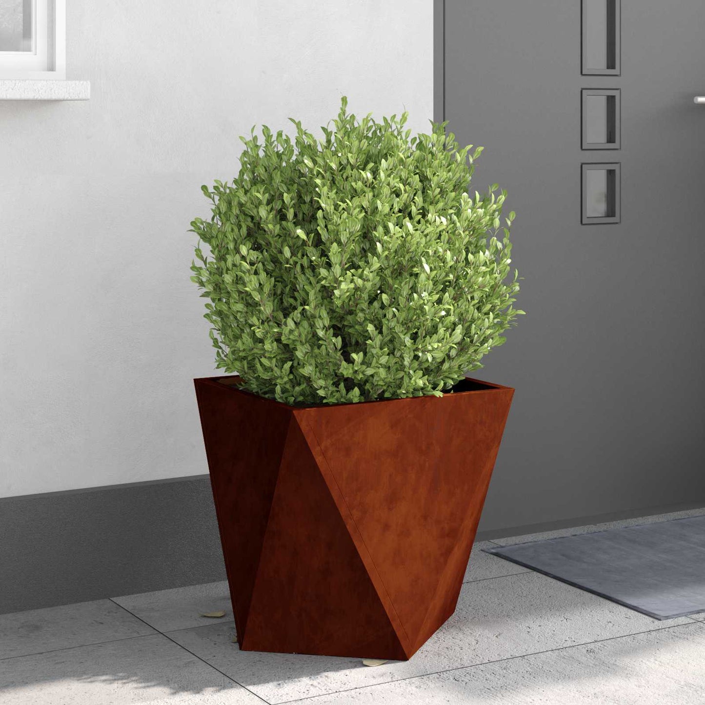 vidaXL Γλάστρα Σκ rusty 50 x 50 x 50 cm Ατσάλι Σκληρυθέν στον Αέρα