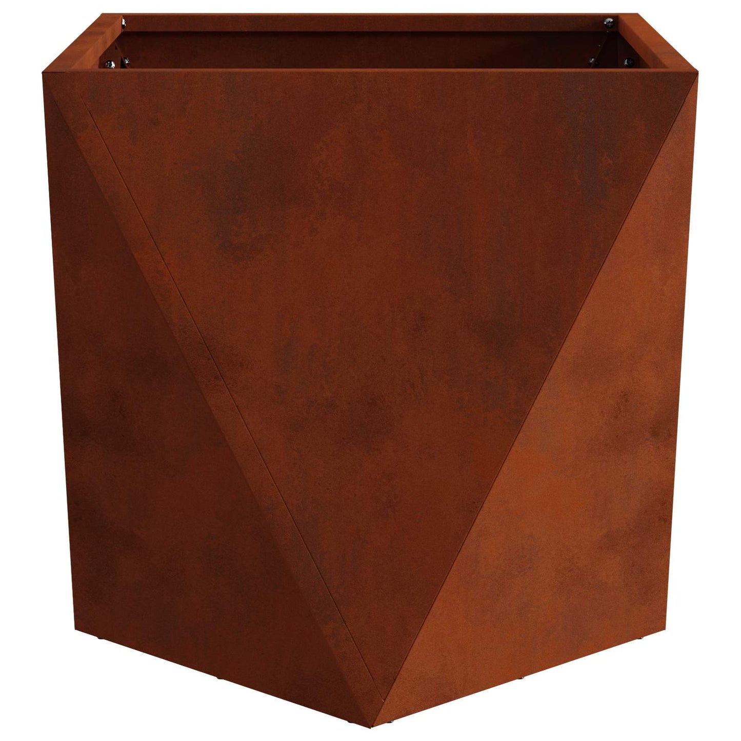 vidaXL Γλάστρα Σκ rusty 50 x 50 x 50 cm Ατσάλι Σκληρυθέν στον Αέρα