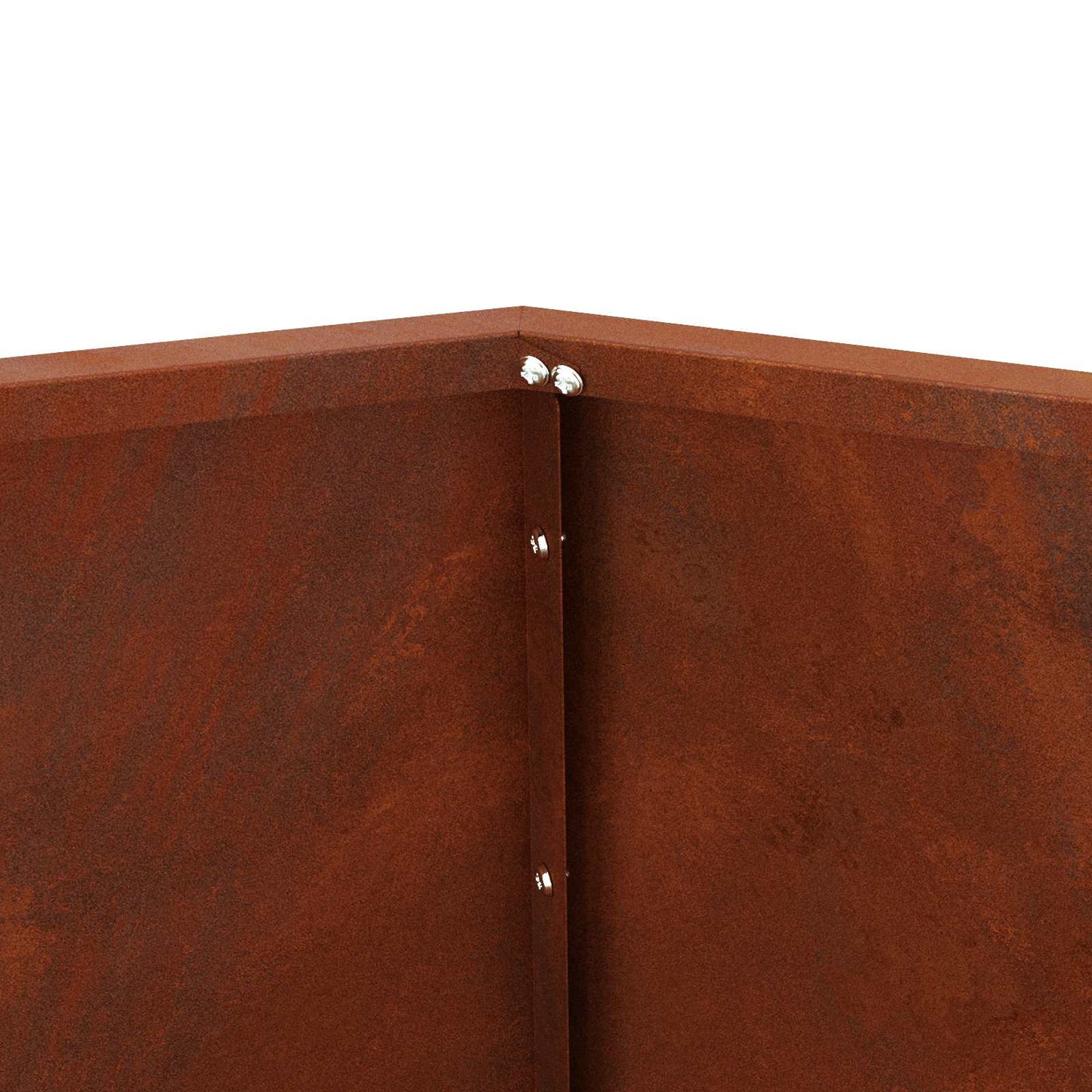 vidaXL Γλάστρα Σκ rusty 100 x 100 x 80 εκ Ατσάλι Σκληρυθέν στον Αέρα
