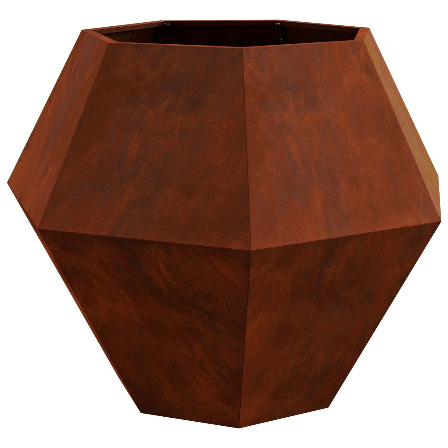 vidaXL Γλάστρα Σκ rusty 100 x 100 x 80 εκ Ατσάλι Σκληρυθέν στον Αέρα