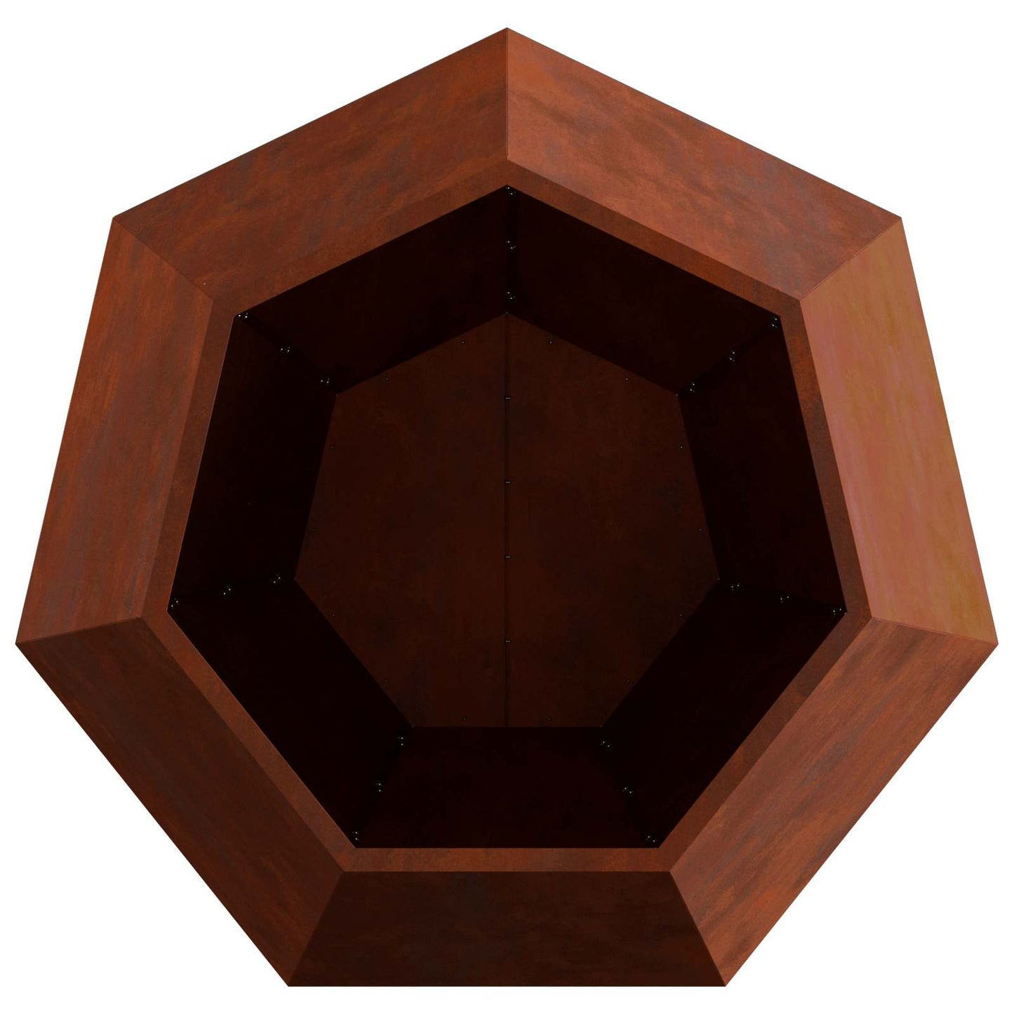 vidaXL Γλάστρα Σκ rusty 100 x 100 x 80 εκ Ατσάλι Σκληρυθέν στον Αέρα