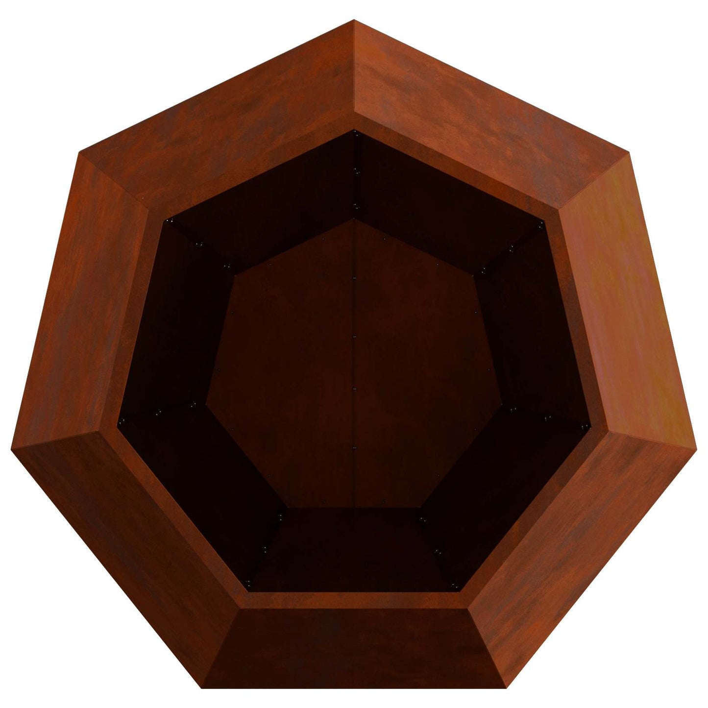 vidaXL Γλάστρα 2 pcs Σκ rusty 100 x 100 x 80 εκ