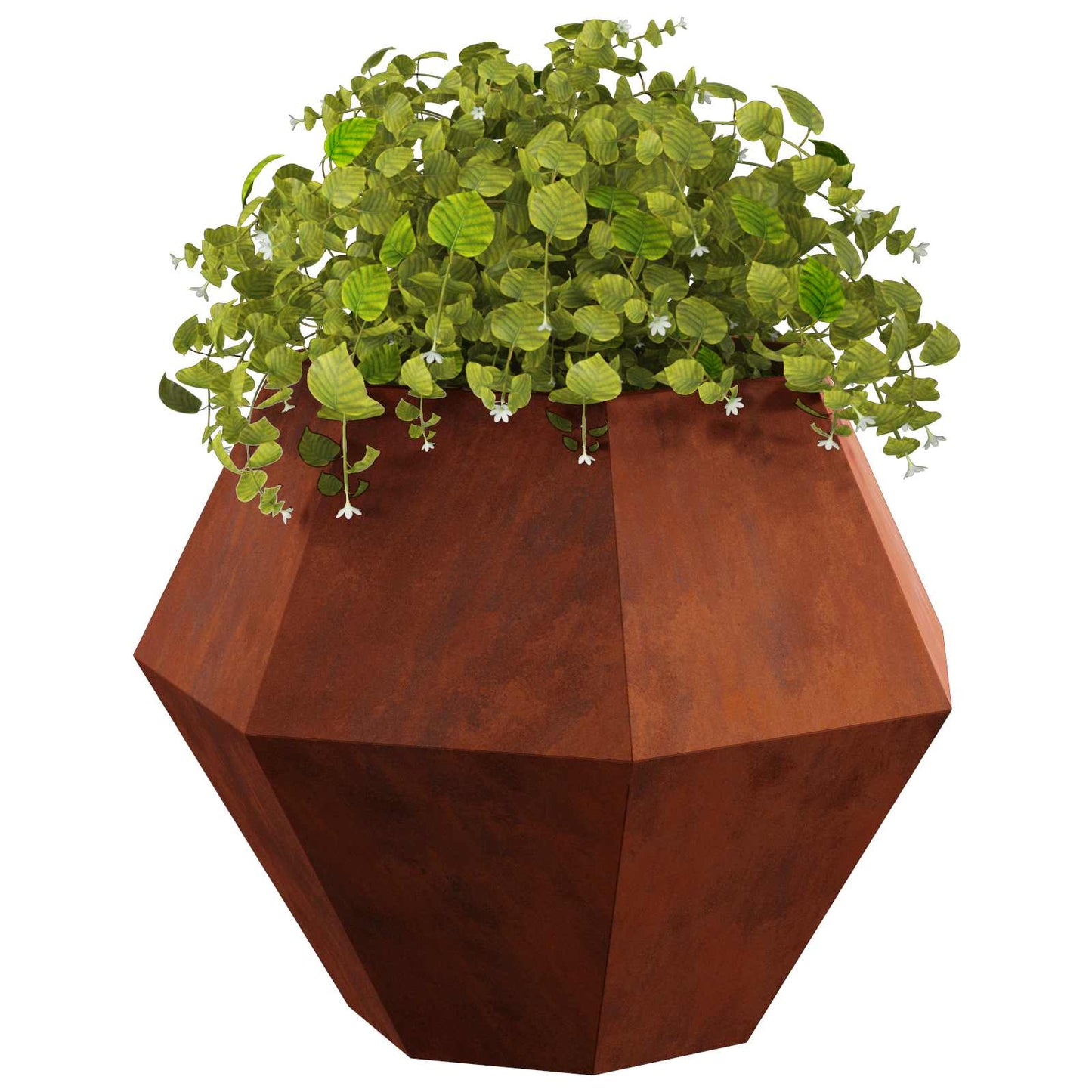 vidaXL Γλάστρα Σκ rusty 75 x 75 x 60 εκ Ατσάλι Σκληρυθέν στον Αέρα