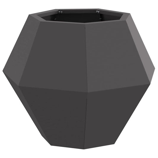 vidaXL Γλάστρα Μαύρο 50 x 50 x 40 cm Ατσάλι
